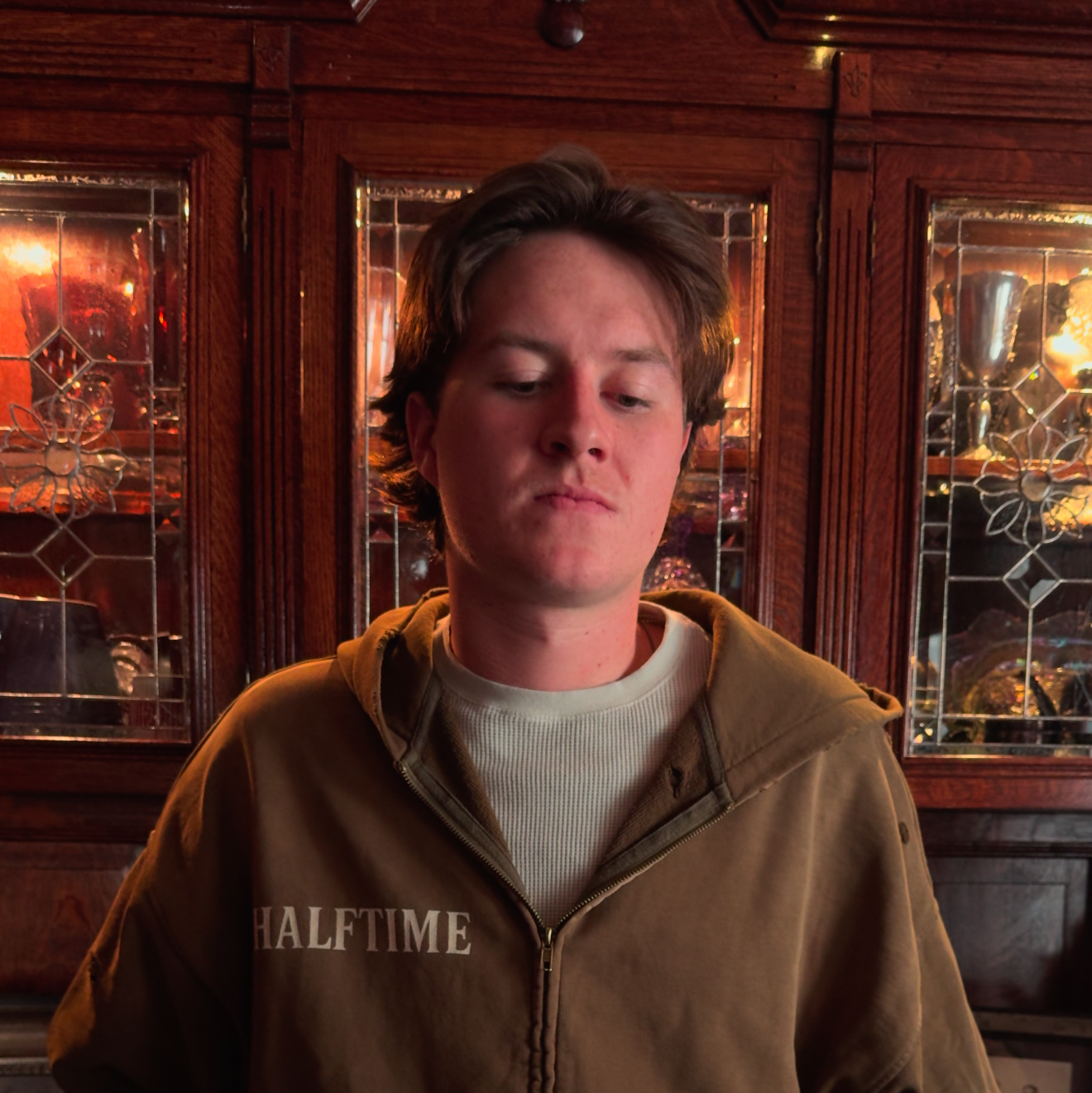 ESPRESSO HAND-FRAYED HOODIE